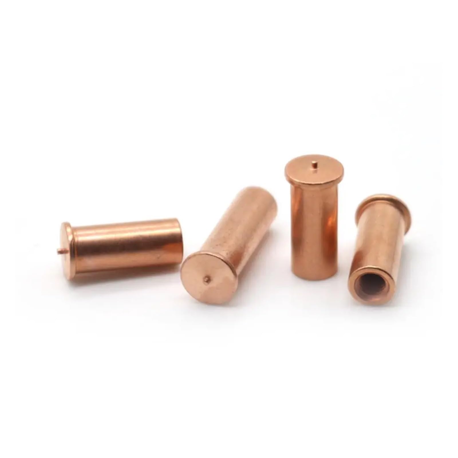 M3 M4*L Kupferbeschichtete Bolzen-Abstandsschrauben Lötstift-Schweißmutter mit Innengewinde (Color : Metallic, Size : M4x8mm 500pcs)