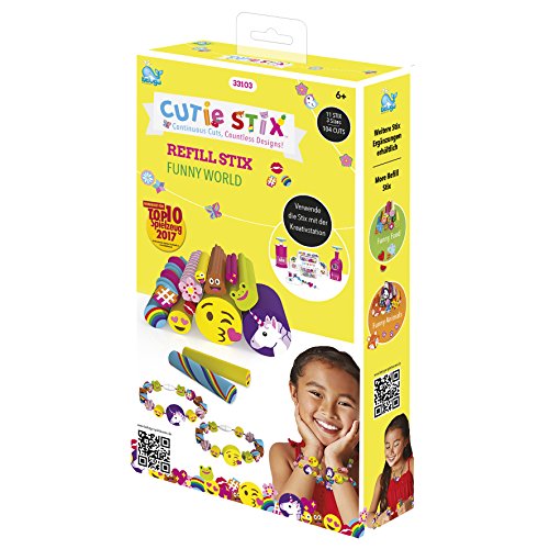 Beluga Spielwaren GmbH Spielwaren 33103 - Cutie Stix Nachfüllpack Funny World, Bunt, 11,50 x 4 x 20,50 cm