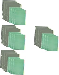 BESTOYARD 32 Conjuntos De Fichário Divisor De Folhas Soltas Suprimentos Divisores De Caderno Divisor A-Z Divisores Para 3 Argolas Divisores De Assunto Livro De Endereços Com Guias
