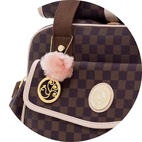 Bolsa Maternidade Escocesa Grande, Lequiqui, Rosa