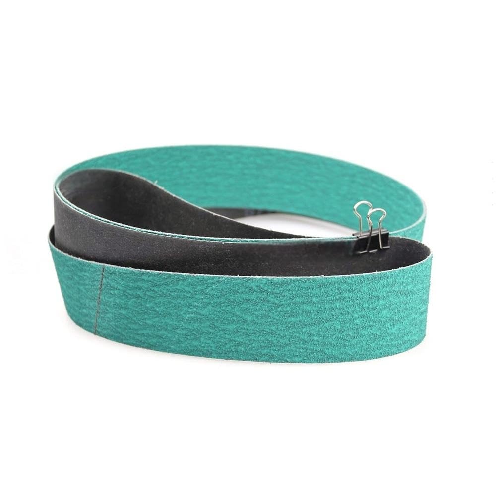 Bandas de lijado de óxido de zirconio for lijadora de banda - Grano P40 a P120, premium for acero inoxidable y afilado de herramientas (1 unidad)(40meshx2000MMx150MM)