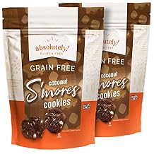 Absolutely Gluten Free Coconut Smores Cookies With a Touch of Himalayan Pink Salt, 5oz 2 Pack, Grain Free, Dairy Free, Sulfite Free, Vegan Friendly, Individually Wrapped