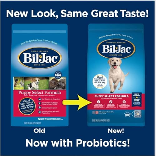 Bil-Jac Puppy Food 6lb (2-Pack) Dry Dog Food Puppy Select Formula - Real Chicken 1st Ingredient, Easy to Chew Bites, Small Breed or Large Breed - Super Premium Since 1947 - Thumbnail 2
