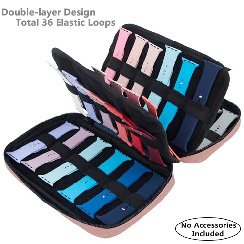 Image of PACMAXI 36 Watch Bands Storage Case - Holds 36 Bands, Fits Most Sizes, Organizer for Watch Straps & Accessories