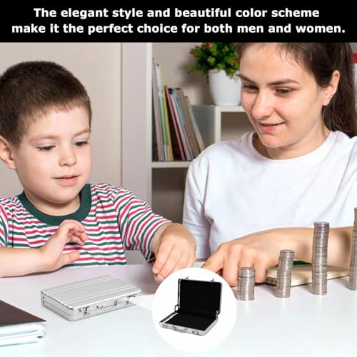 SOGHO Geldkoffer Als Geldgeschenk,Mini Aktenkoffer Aus Aluminium Mit Schnappverschluss,Geldgeschenke Verpackung Oder Für Gutscheine,Geldkofferkreative Geschenke Passend Für Hochzeitsgeschenke