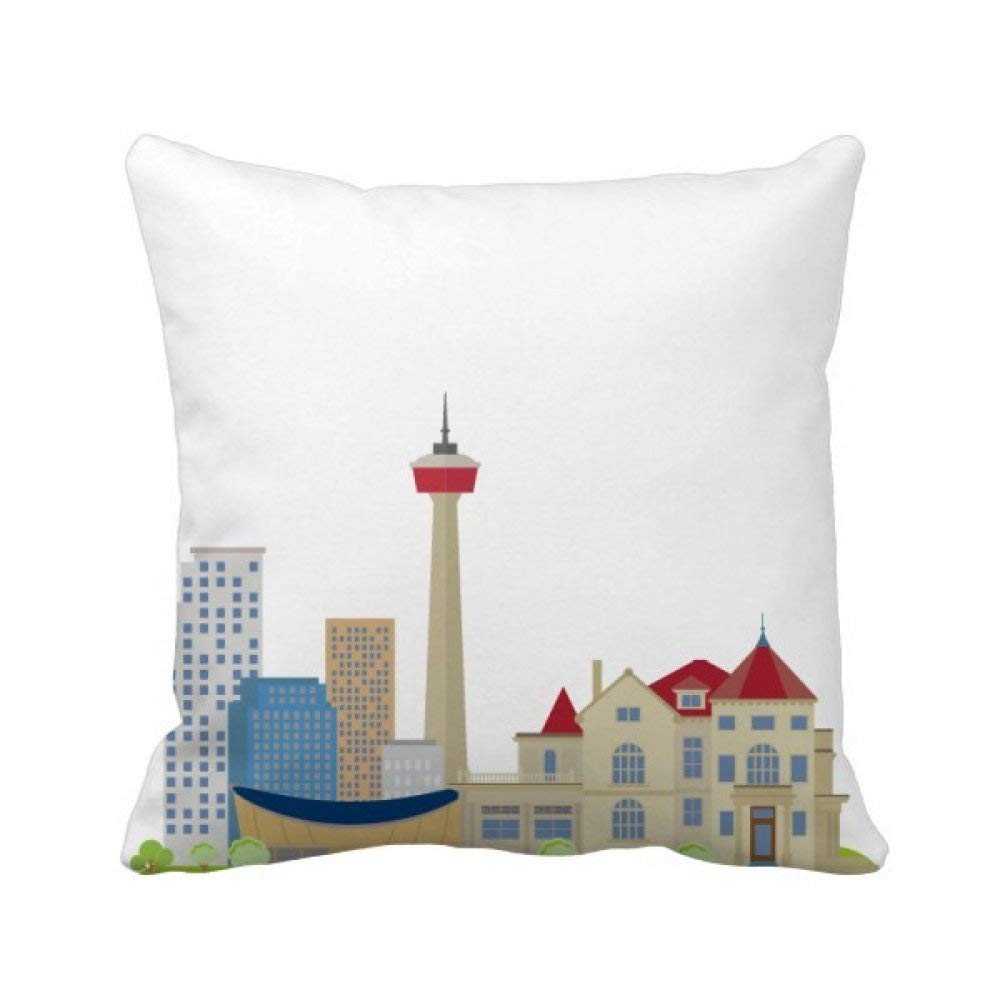 Coussin Canada CityTV Tour Carrée - Insert Oreiller 40x40 Canapé Accueil