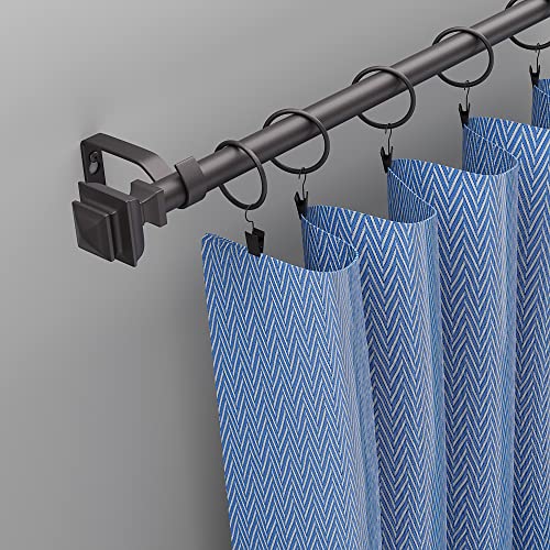 Curtain Rods 2 Pack, Curtain Rods For Windows Easy Install Curtain Rod Set With Hardware Adjustable Design For Blackout Curtain,Indoor And Outdoor（Black, 28 To 48 Inch） #TOP5