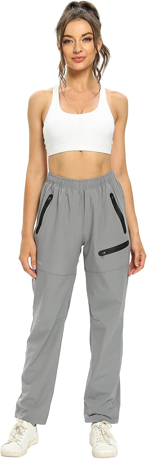 Tomic Women's Hiking Pants Quick Dry Lightweight Water Resistant Outdoor Cargo Pants Seamless Zipper Pockets UPF 50+ : Sports & Outdoors