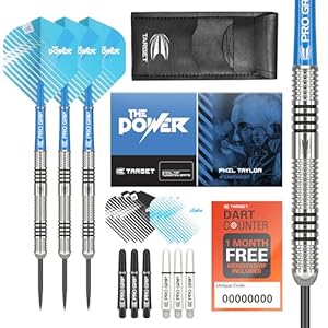 Target AMZ10000 Steel-Dartpfeile 22g Phil Taylor Set