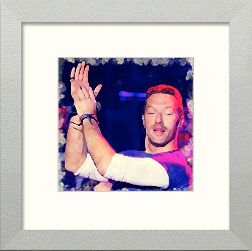 L Lumartos Coldplay - Cuadro Decorativo para Pared (35,6 x 35,6 cm), diseño de Acuarela, Color...