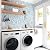 Safiyya Peel and Stick Wallpaper Boho Contact Paper Peel and Stick Modern Bathroom Wall Paper for Bedroom Blue and White Wallpaper Self Adhesive Removable Vinyl Roll 118"x17.3"