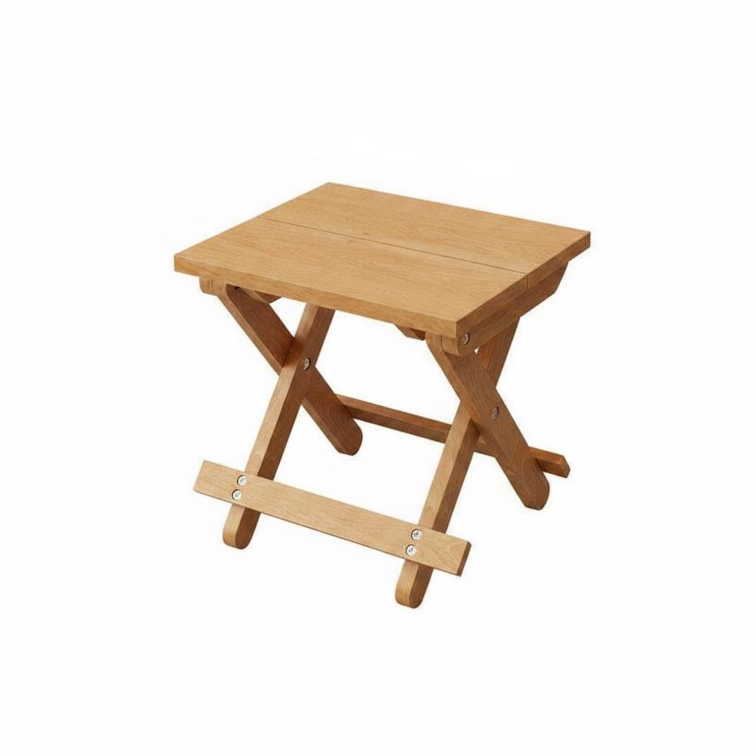 Folding Wooden Stool Space-Saving Portable Wood Stool Lightweight Small Folding Chair for Picnic, Sketching, Yellow, M | Stools | Furniture | Kids & Teens at Home-image-11