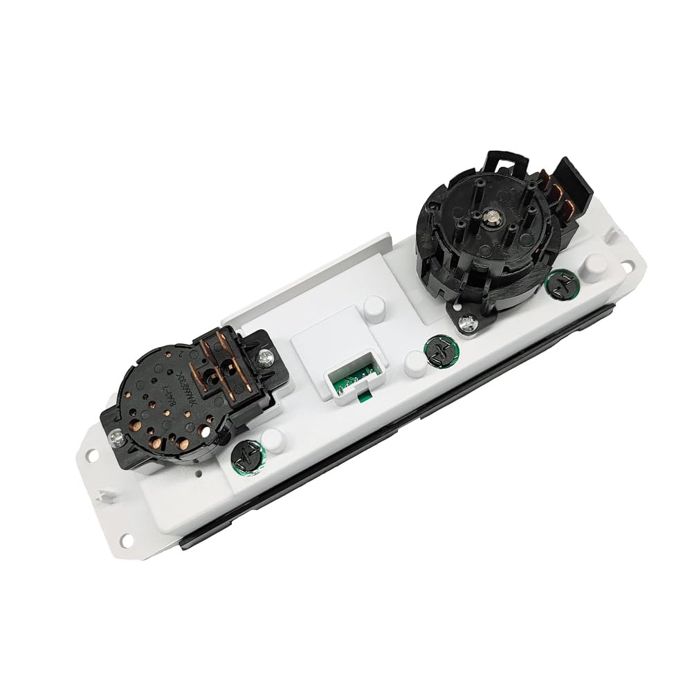 Riloer Módulo de control de clima, perilla de aire acondicionado, calentador de aire acondicionado, interruptor de panel de control de clima, kit de reparación de botones de perilla de control de