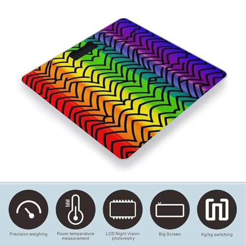 Báscula Digital de Baño de Vidrio Templado con Pantalla LCD miniatura 3