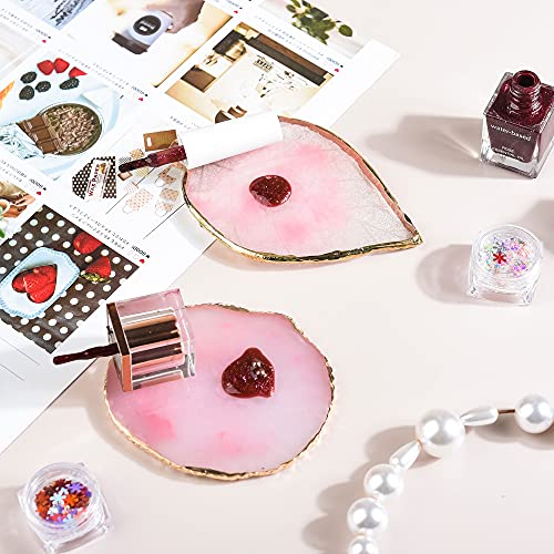 1 Piece Nail Art Palette Nail Polish Palette Mixing Palette Makeup Plate Nail Plates For Nail Art Nail Tip Holder Nail Art Display #TOP5