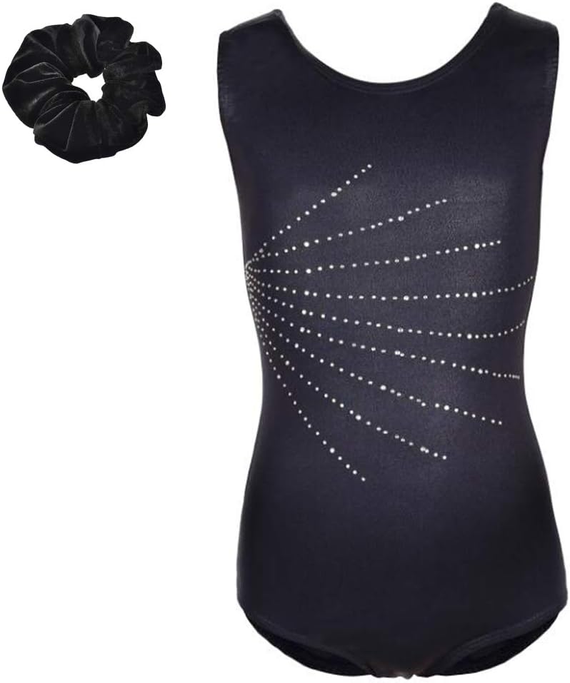 Tigerhu Leotards for Girls Gymnastics Athletic Sparkly Dancewear Activewear