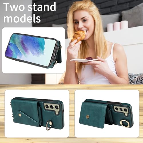 Housse Galaxy S21 FE vert texturé idéale pour visionnage vidéo et sorties