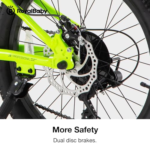 Image of RoyalBaby Kids Mountain Bike for Boys and Girls, Ultra-Light Aluminum 20-26 Inch Wheel Bicycle for 6-14 Years Old Children, 7 /21-Speeds Drivetrain
