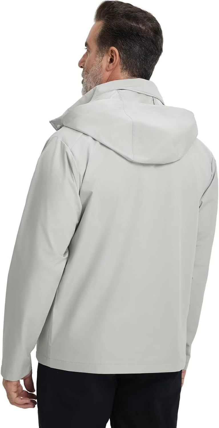 M MAELREG Mens Lightweight Jackets Water Resistant Windbreaker Packable Hooded Golf Jacket Men for Running Hiking - Image 3