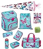 DRUCHDACHTE DETAILS: Das Hauptfach der Bücher-Tasche hat ein Fassungsvermögen von ca. 18 Liter, ist ausgestattet mit einem kindgerecht zu bedienenden Fidlock Magnetschloss und verfügt über eine Unterteilung für schwere Bücher. Die stabile, wasserdichte Bodenplatte sorgt für einen sicheren Stand. Das Polstermaterial und die Struktur sorgen für eine gute Belüftung der Rückenpartie. Die Seitentaschen bieten Platz für die Trinkflasche und / oder einen Taschen-Regenschirm.