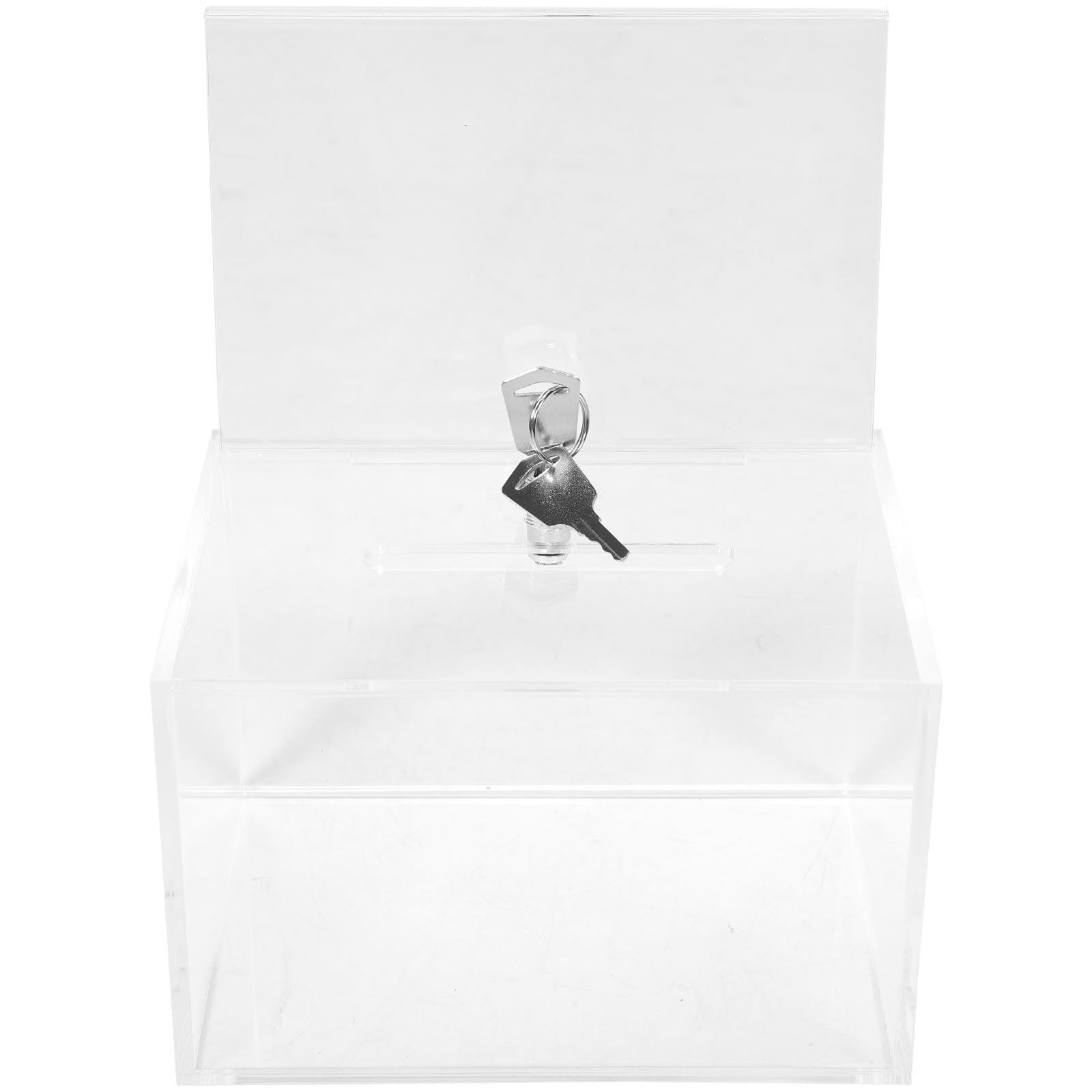 Buzón de Pared de Acrílico con Cerradura y Llave, Gran Capacidad, Fácil de Limpiar, Adecuado para Lugares Públicos y Recolección de Opiniones
