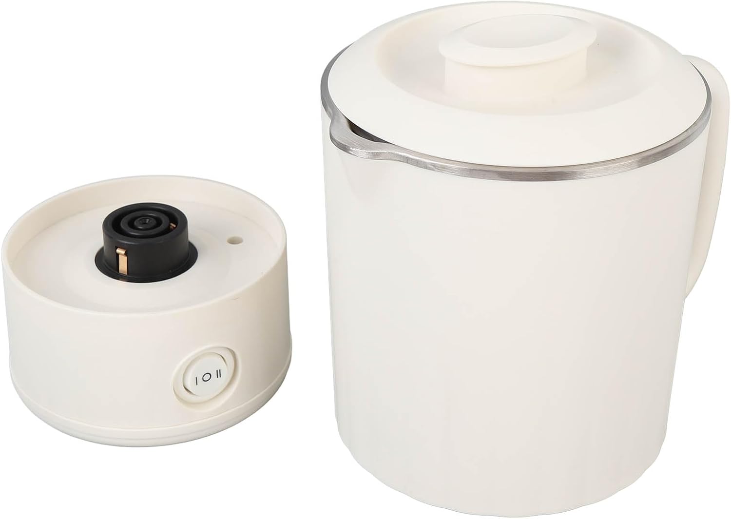 Portable Electric Kettle Travel Kettle Mini Electric Kettle 600ml 600W Fast Heating Stainless Steel with Intelligent Temperature Control for Travel Business Camping (US Plug 110V)