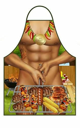 Mens Novelty Funny BBQ Aprons Sexy Rude Cooking Kitchen Apron Gift Idea New (BBQ Grill)
