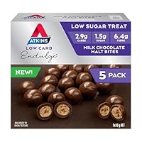 Atkins Endulge, Milk Chocolate Malt Bites, Low Sugar Treat, 5 Pack