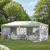 KALAKO Toldo 3x6 Toldos para Exteriores con Paredes Jardín Carpa Plegable Toldo para Playa Carpa Toldo para Auto, Ideal...