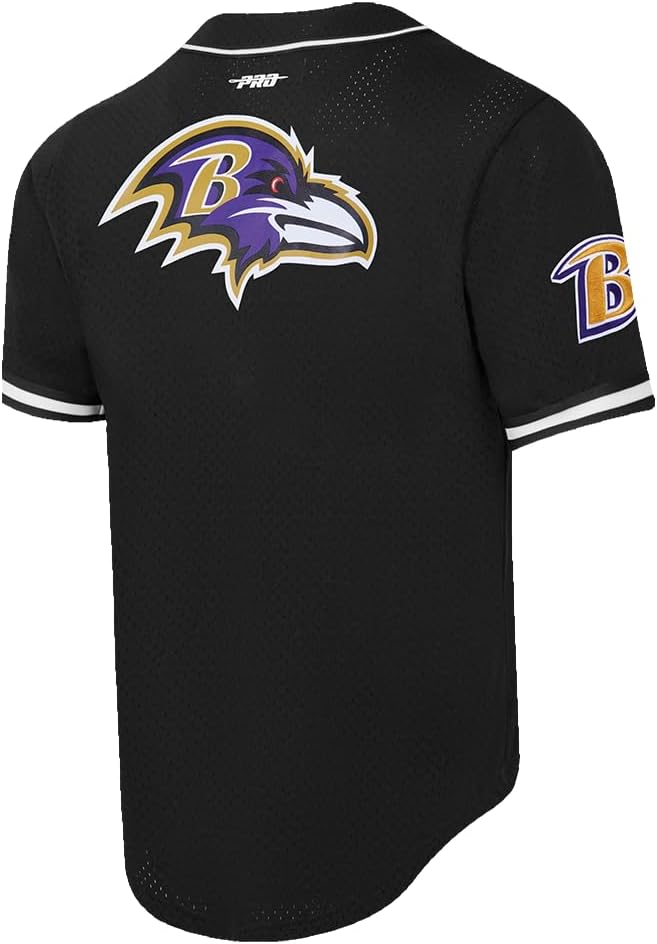 Pro Standard Mens NFL Mesh Button Down Top - Image 4