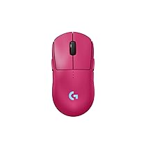 Logitech G PRO 2 LIGHTSPEED mouse da gaming wireless per destrimani o mancini, fino a 4 pulsanti laterali magnetici personalizzabili e commutabili, sensore da 44.000 DPI, ricarica USB-C, PC, Mac – Rosa