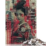 Japanese Oiran VII Puzzle De 1000 Piezas Rompecabezas Para Adultos Rompecabezas...