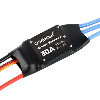 QWinOut A2212 2200KV Brushless Outrunner Motor W/Mount 6T + 30A ESC Controller for DIY RC Quadcopter Multicopter UFO (1 Set)