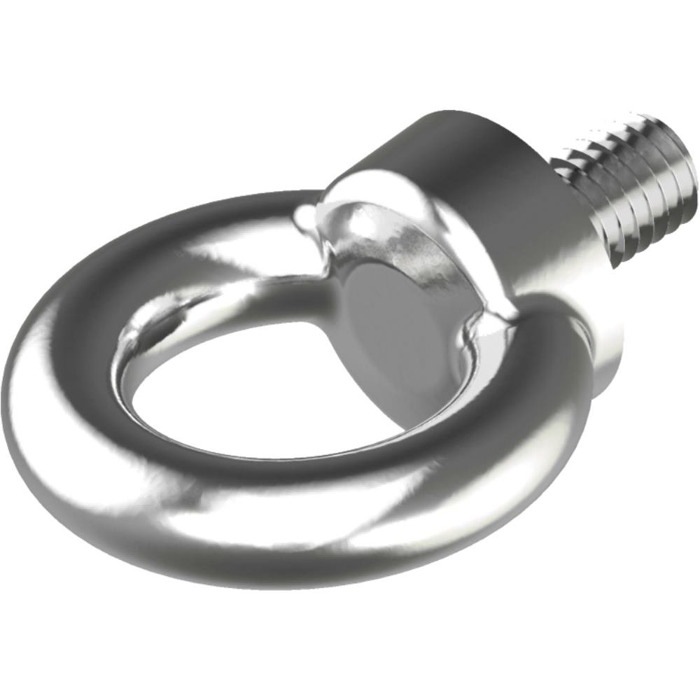 Anneau de levage M10 acier inoxydable DIN 580 A2 pour fixation filetée 17mm