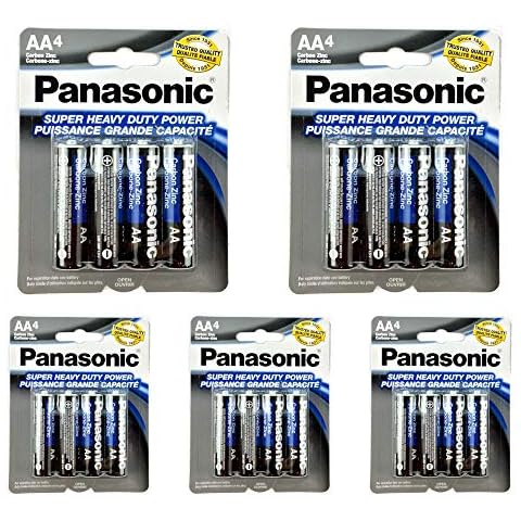 Panasonic Super Heavy Duty AA Batteries - 20 pack Cover