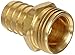 Anderson Metals Brass Garden Hose Fitting, Connector, 3/8" Barb x 3/4" Male Hose