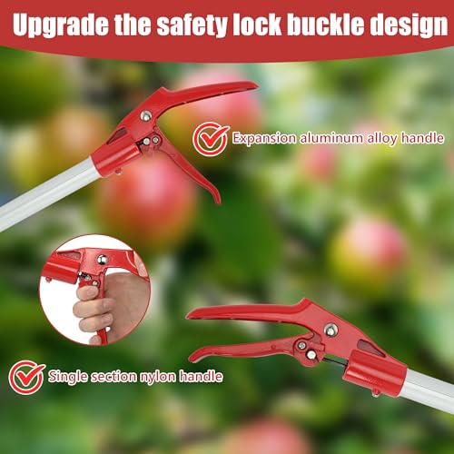 Pértiga telescópica para recoger fruta ajustable 54-88 pulg miniatura 5