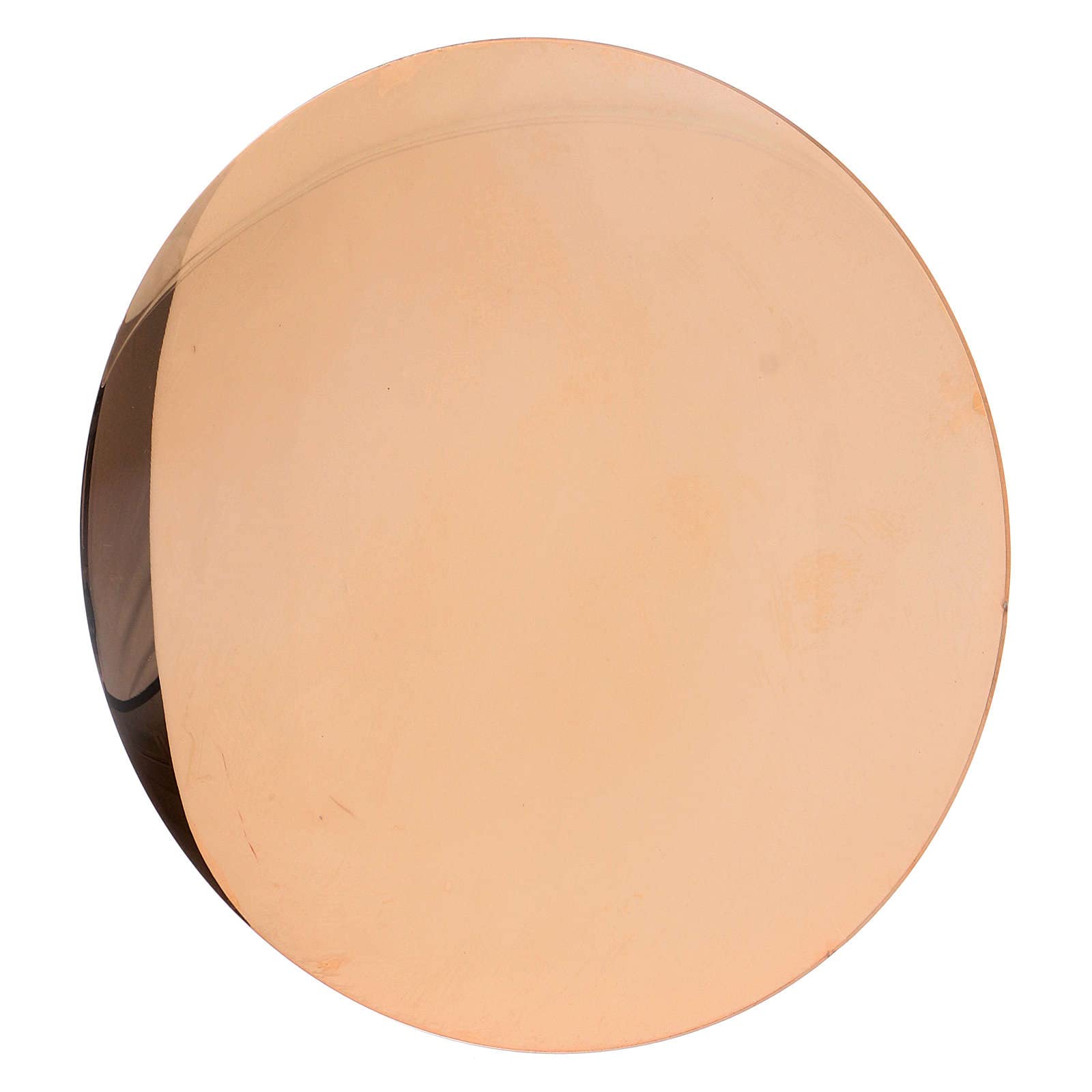Holyart Calici Pissidi Patene metallo: Patena in ottone dorato