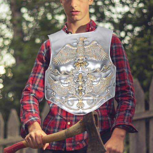 Peto medieval vikingo ligero STOBAZA que evita el peso del metal en disfraces 7