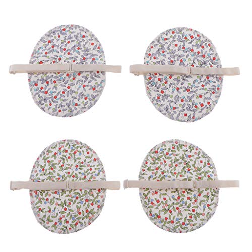 menolana 2 pares de protetores de suor de axila confortáveis e reutilizáveis para homens e mulheres