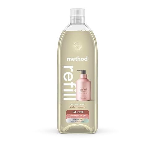 method Gel Hand Soap Refill, Vanilla + Raspberry, 34 fl oz