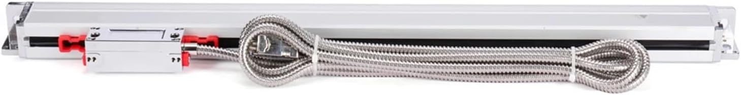 Precision Linear Scale Encoder Digital Readout Linear 1000 1100 1200 1300 1400 1500 KA600 KA-600 Liner Optical Ruler Linear s Scale 5V for CNC Wire Milling Cutt(White 1300mm)