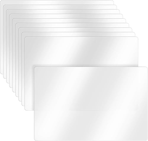 Miniatura 8 de Tecmisse 30 manteles individuales de plástico resistentes al calor, lavables, manteles individuales transparentes para mesa, comedor, cocina,