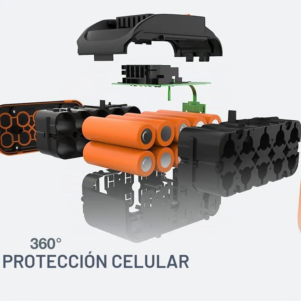 WORX - Batería Powershare Pro de Alta Capacidad (20 V, 8 Ah, WA3648 (con indicador de Nivel de Carga, Compatible con Todas Las Herramientas, 20 V/40 V/80 V)