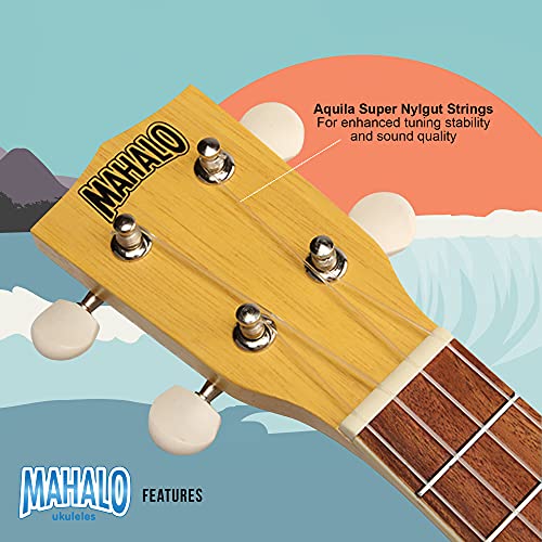 Mahalo Kahiko Ukulélé Soprano avec Housse Crème Satin - Les Beatles, Paul McCartney, John Lennon, RIngo Starr, George Harrison Mahalo Kahiko Ukulélé Soprano avec Housse Crème Satin – Image 6