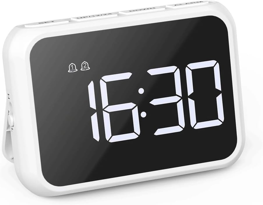 Mini Desk Clock Multifunctional Digital Alarm Charging Suitable for Home Office and Travel