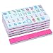 VercanMonth Pink American Mahjong Tile Set 166 1.2-inch American Mahjong Game Set(Pink)