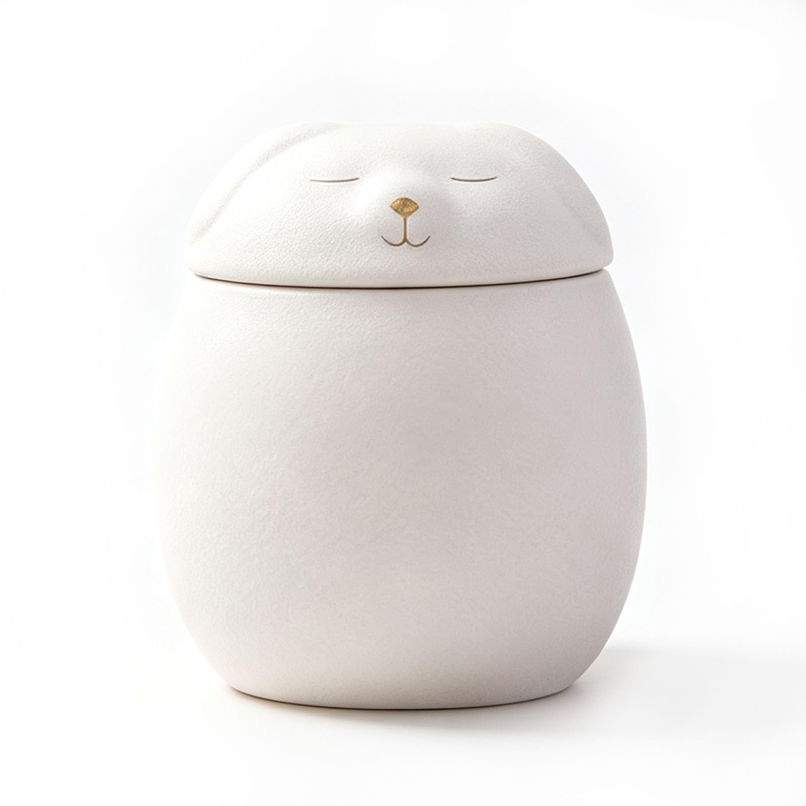 UpGBRF Ceramic Tea Canister Storage Pottery 500ML Jar Pantry Organizer