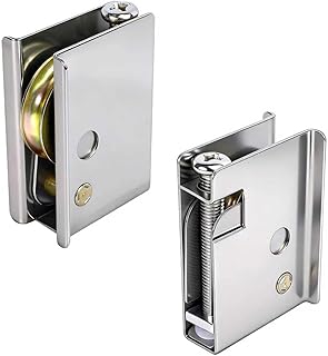 0C5Y00P0 Sliding Patio Door Rollers (2-Pack) | Compatible with P-Ella/Pella Doors | 1-1/2" Steel Ball Bearing, Adjustable Height Replacement