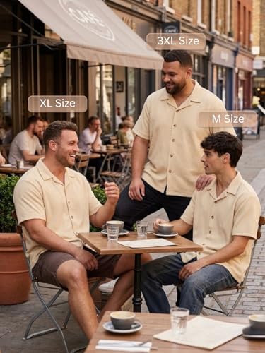 Image of Leriya Fashion Shirt for Man | Mens Casual Shirts | Shirt for Man| Shirts for Mens Stylish |Half Sleeve Button Down Textured Summer Wear (Available in Plus Sizes)